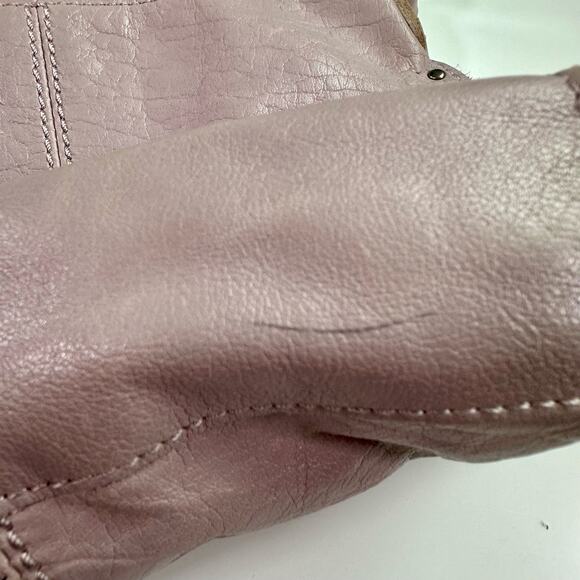 The Sak Women's Light Mauve Leather Silverlake Studded Crossbody Bag Purse - Picture 8 of 13